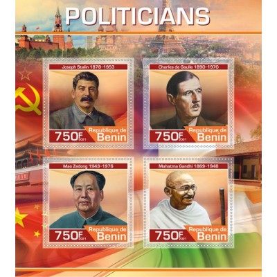Знаменитые политики Кеннеди , Сталин , Черчиль , Де Голь , Ганди , Мао Цзэдун